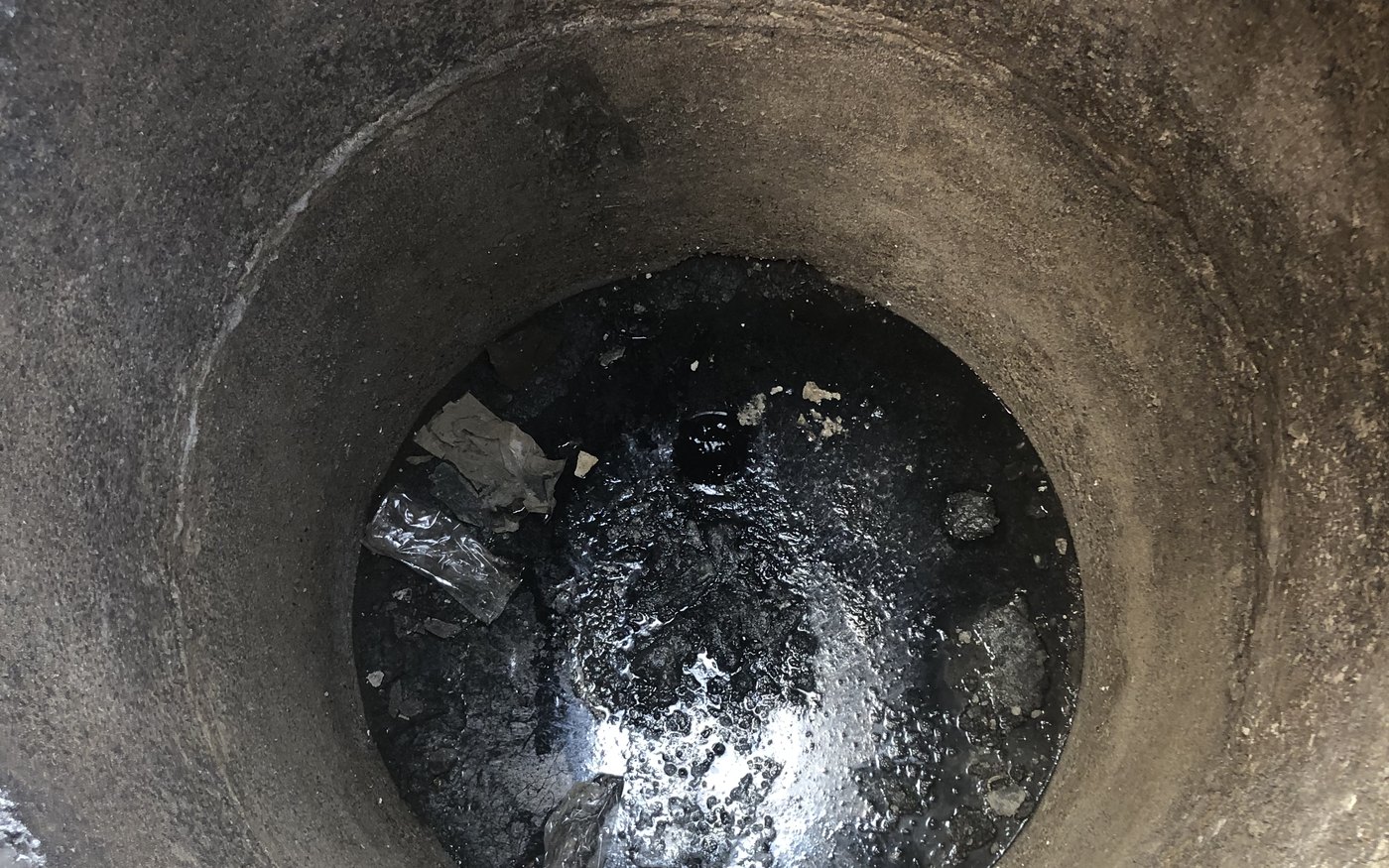 Отложения внутри водозаборного сооружения